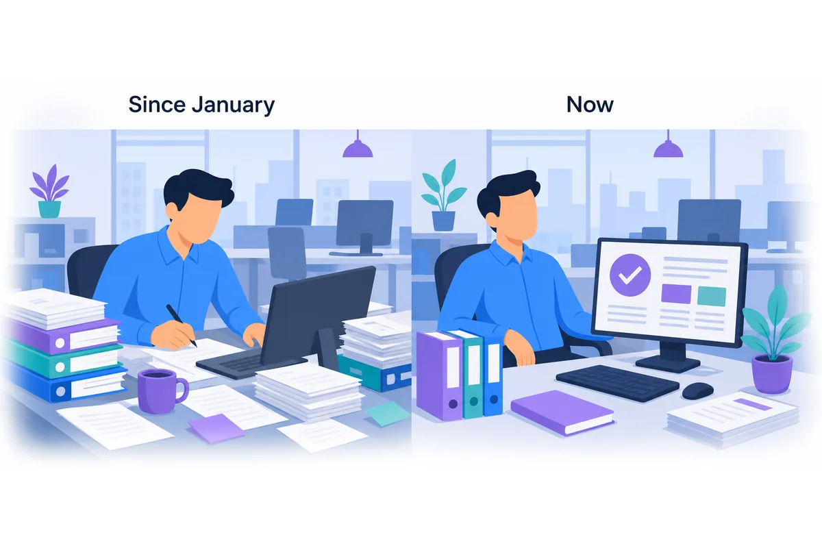 I have been working here since January.