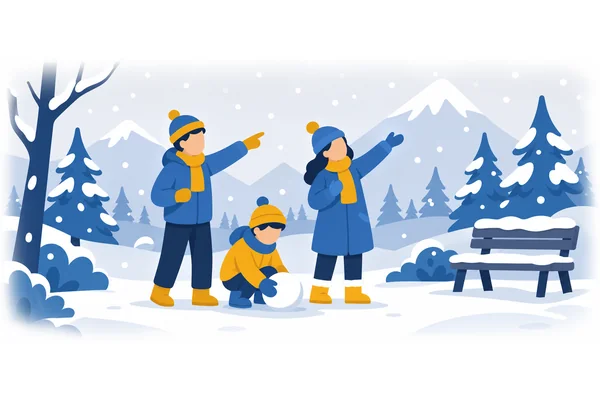 They have never seen snow before.