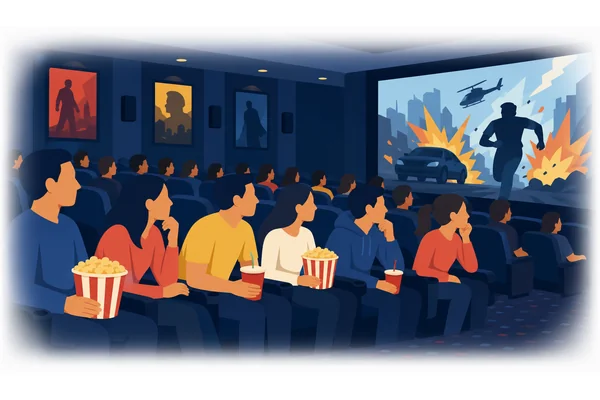 The film was so exciting that nobody left before the end.