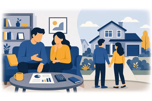 If we save money now, we may be able to buy a house next year.