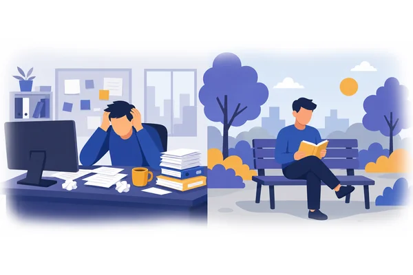 If you feel stressed, you should take a break.