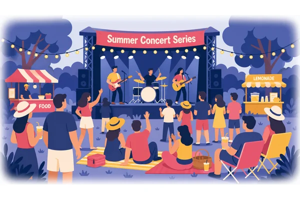 The concert runs from June to September.