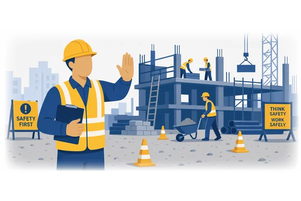 On no account should you ignore the contractor's safety warnings.