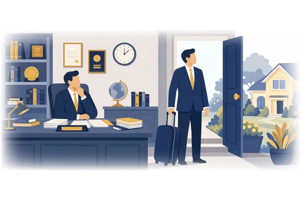 Having spent three decades in public service, the ambassador decided to retire.