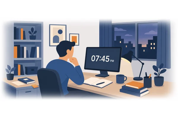 Will you be working late this evening, or can I interrupt you?