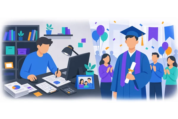 By the time your child graduates, you will have been supporting their education financially for nearly two decades.