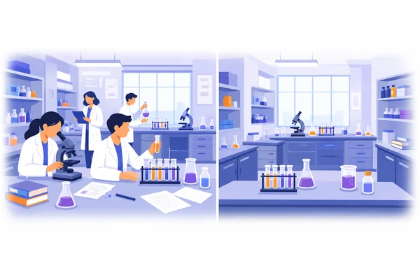 The research team will not have been conducting experiments in this lab by the time funding runs out.