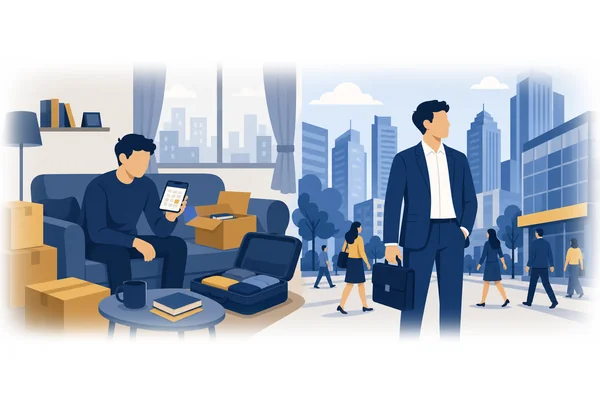 How long will you have been living in that city by the time your contract ends?