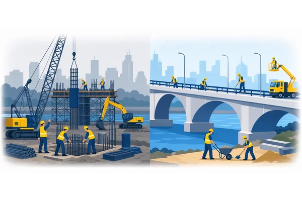 By next summer, they will have been building the bridge for five years.