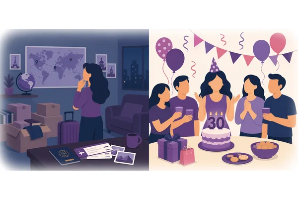 She will have lived in three countries by her thirtieth birthday.