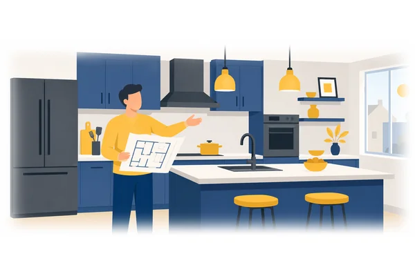 They're going to renovate the kitchen this summer.