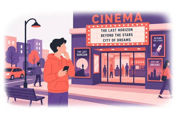 I hardly ever go to the cinema.