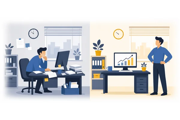 The data seems to suggest that employee productivity may have increased slightly.