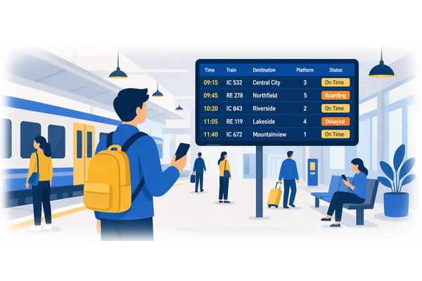 Could you tell me what time the train arrives?