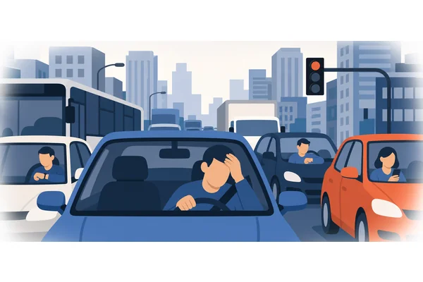 They will not arrive on time because of traffic.