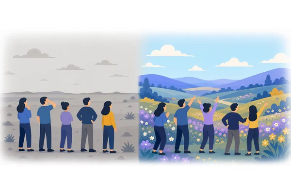 They had never seen such a beautiful landscape before that trip.