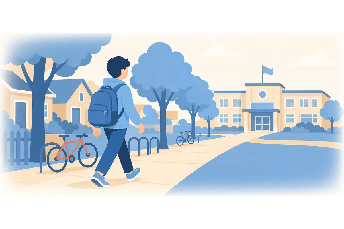 I walked to school yesterday.