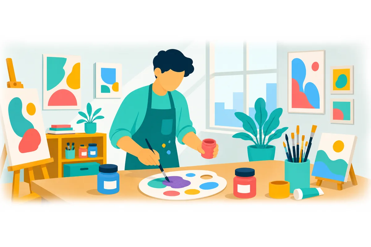 If you mix red and blue paint, you get purple.