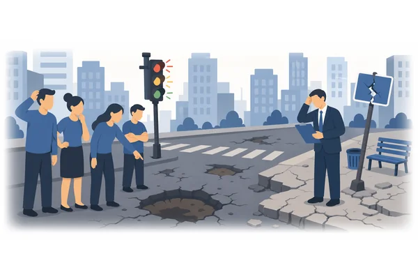 The government's failure to address infrastructure deterioration undermined public confidence.