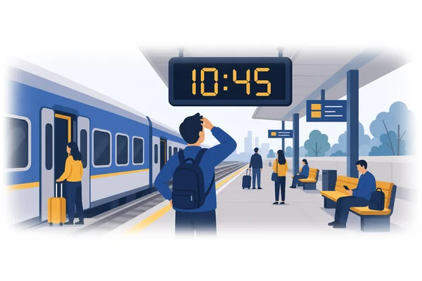Can you tell me what time the train leaves?