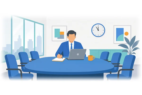 Rarely does he miss a meeting.