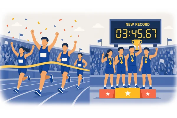 Not only have they won the match, but they broke the record too.