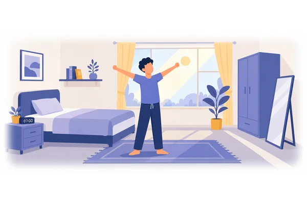 It is in the morning that I feel most energetic.