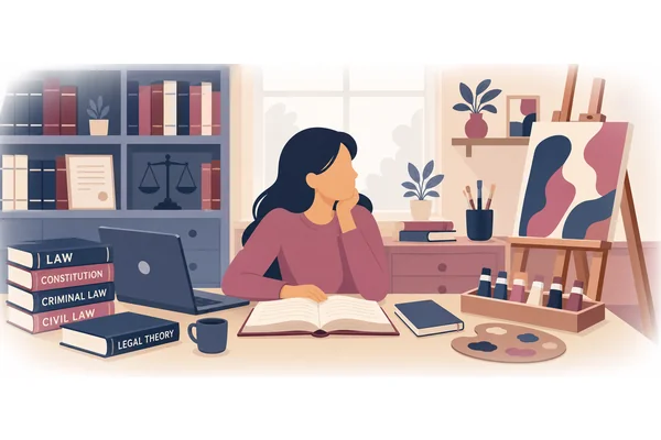 Her parents made her study law, despite her passion for art.