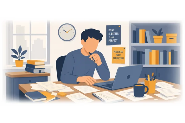 Don't let perfectionism prevent you from submitting your work.