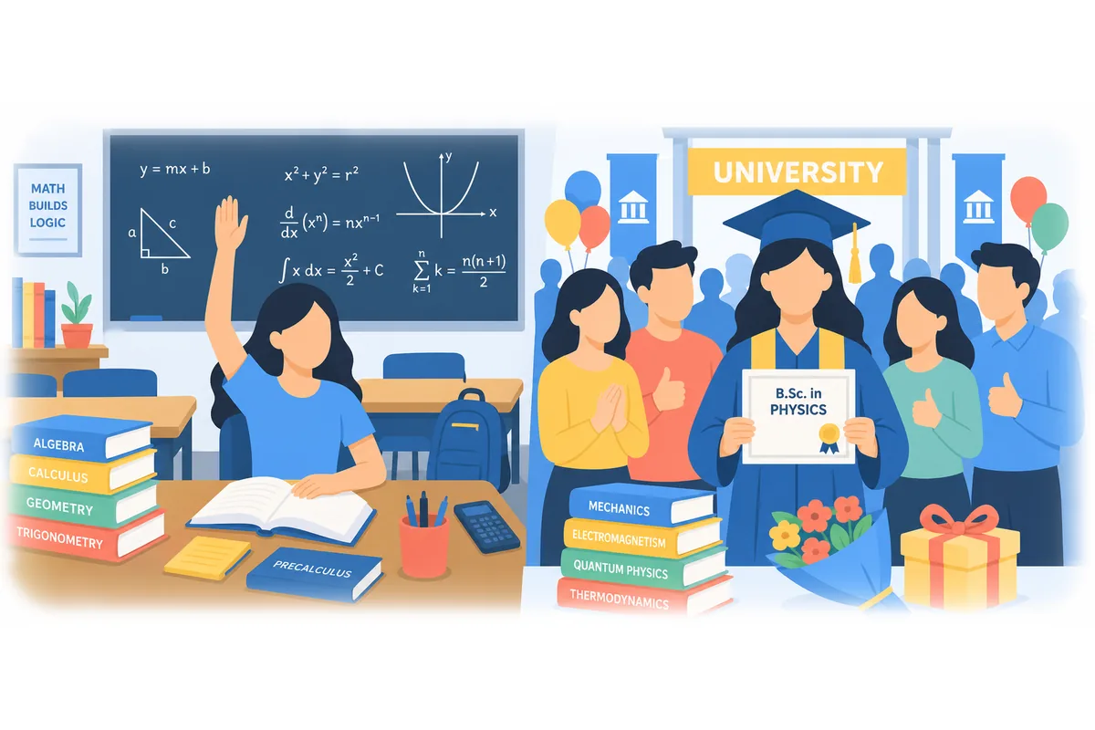 If she weren't naturally gifted at mathematics, she wouldn't have excelled in her physics degree.