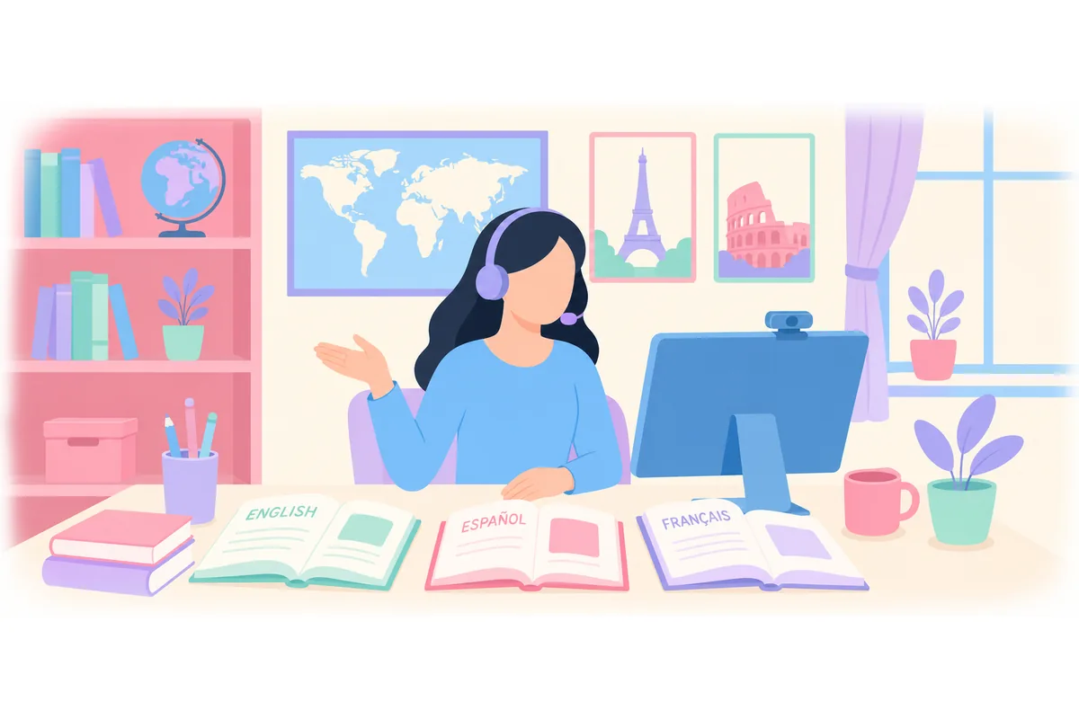 She can speak three languages fluently.