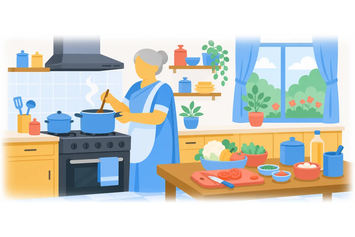 My grandmother couldn't drive, but she could cook amazing meals.