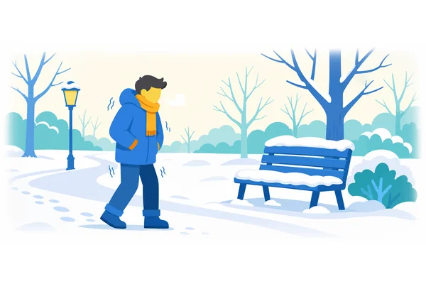 It can be very cold in winter.