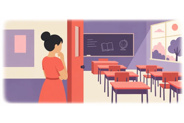 She was not in class yesterday.