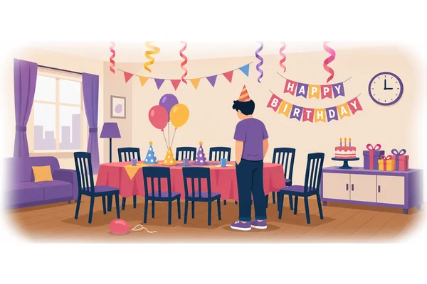 Nobody came to the party.