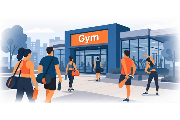 We go to the gym on Tuesdays and Fridays.