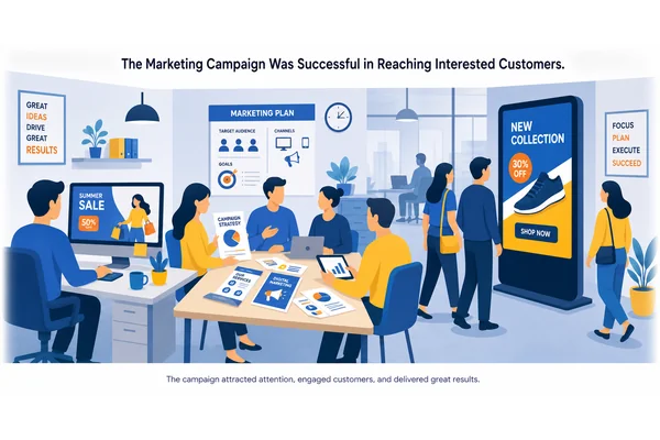 The marketing campaign was extremely successful in reaching interested customers.