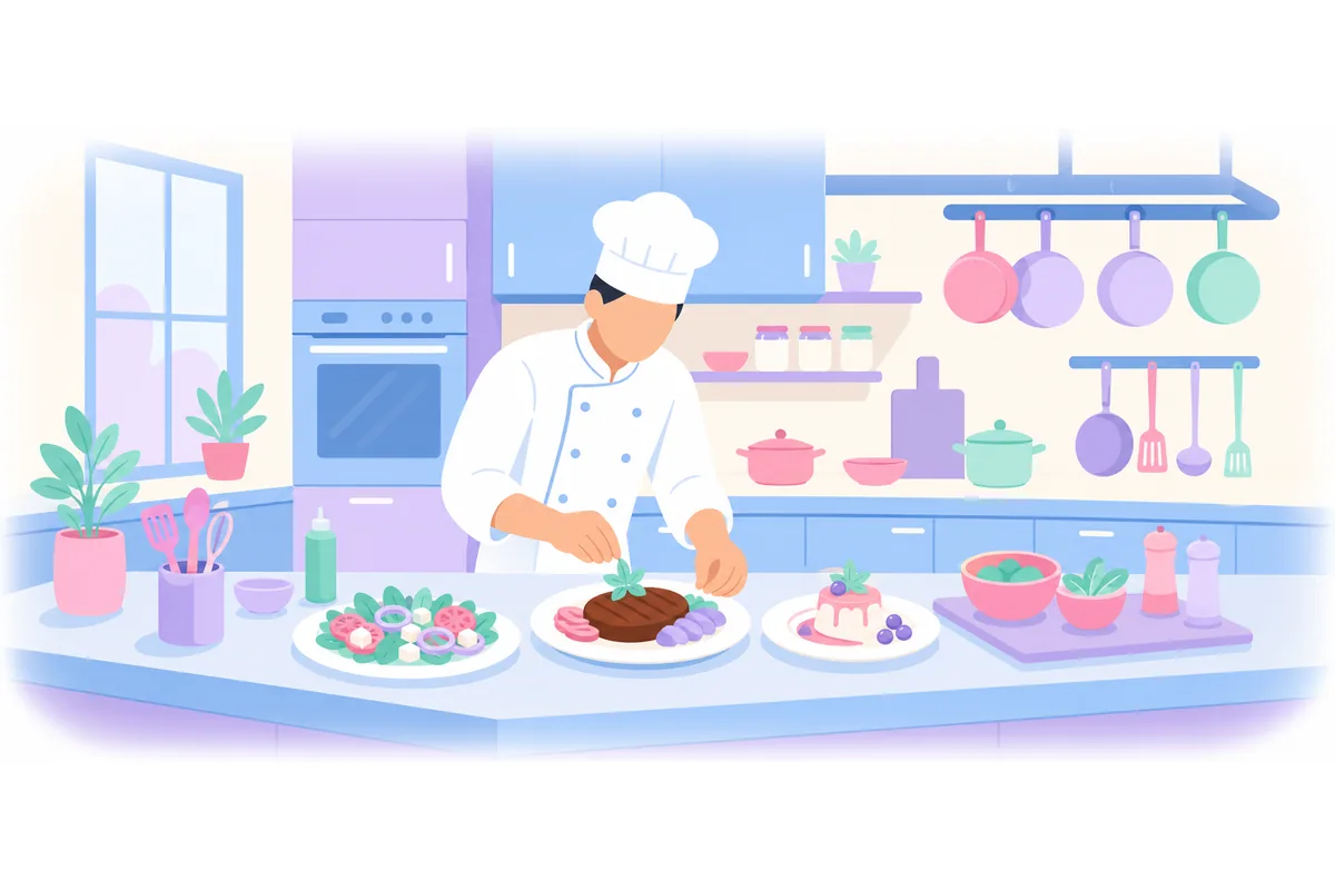 The meal was prepared by a professional chef.