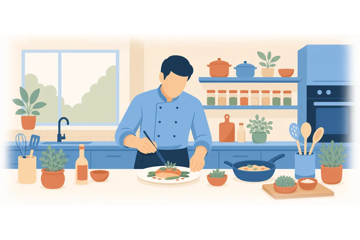 The dinner is going to be prepared by a professional chef.