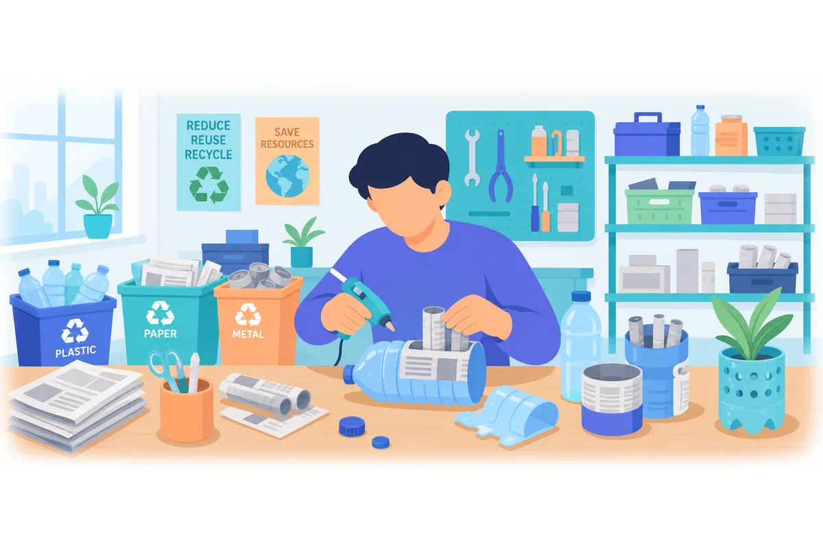 These products are made from recycled materials.