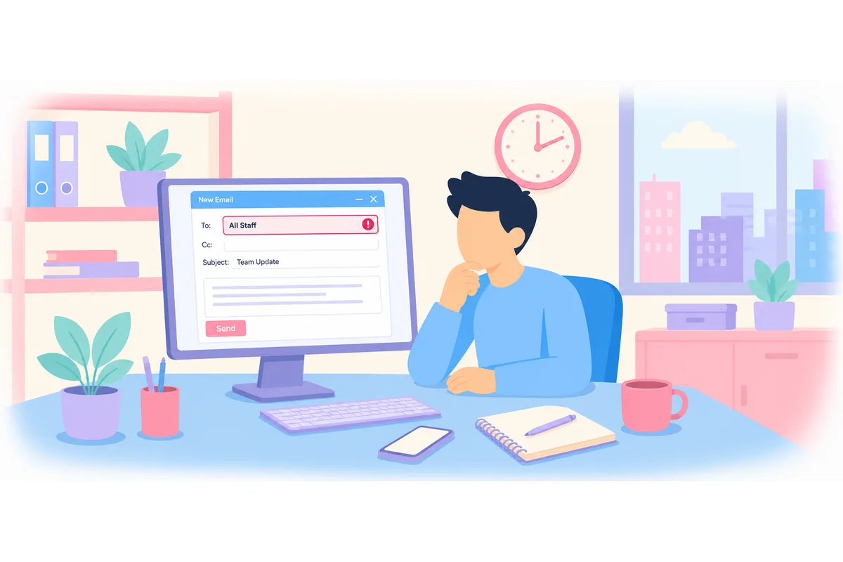 Why wasn't the email sent to all the staff members?