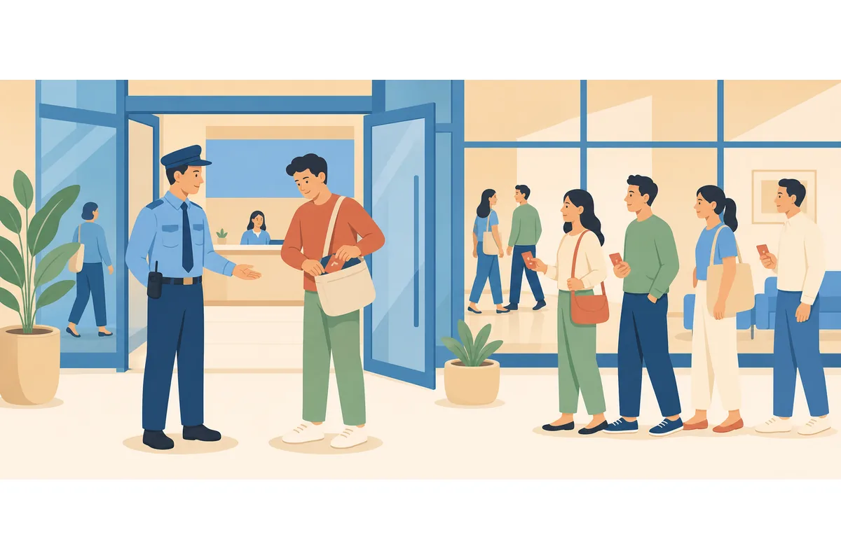Visitors may be asked to show their ID at the entrance.