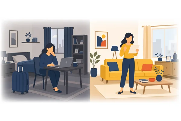 She had been living abroad for five years when she received the unexpected job offer in her home country.