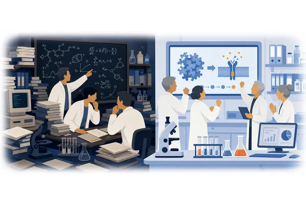 The scientists had been researching the phenomenon for decades before they finally understood its mechanisms.
