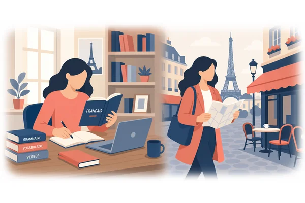 She studied French and then moved to Paris.