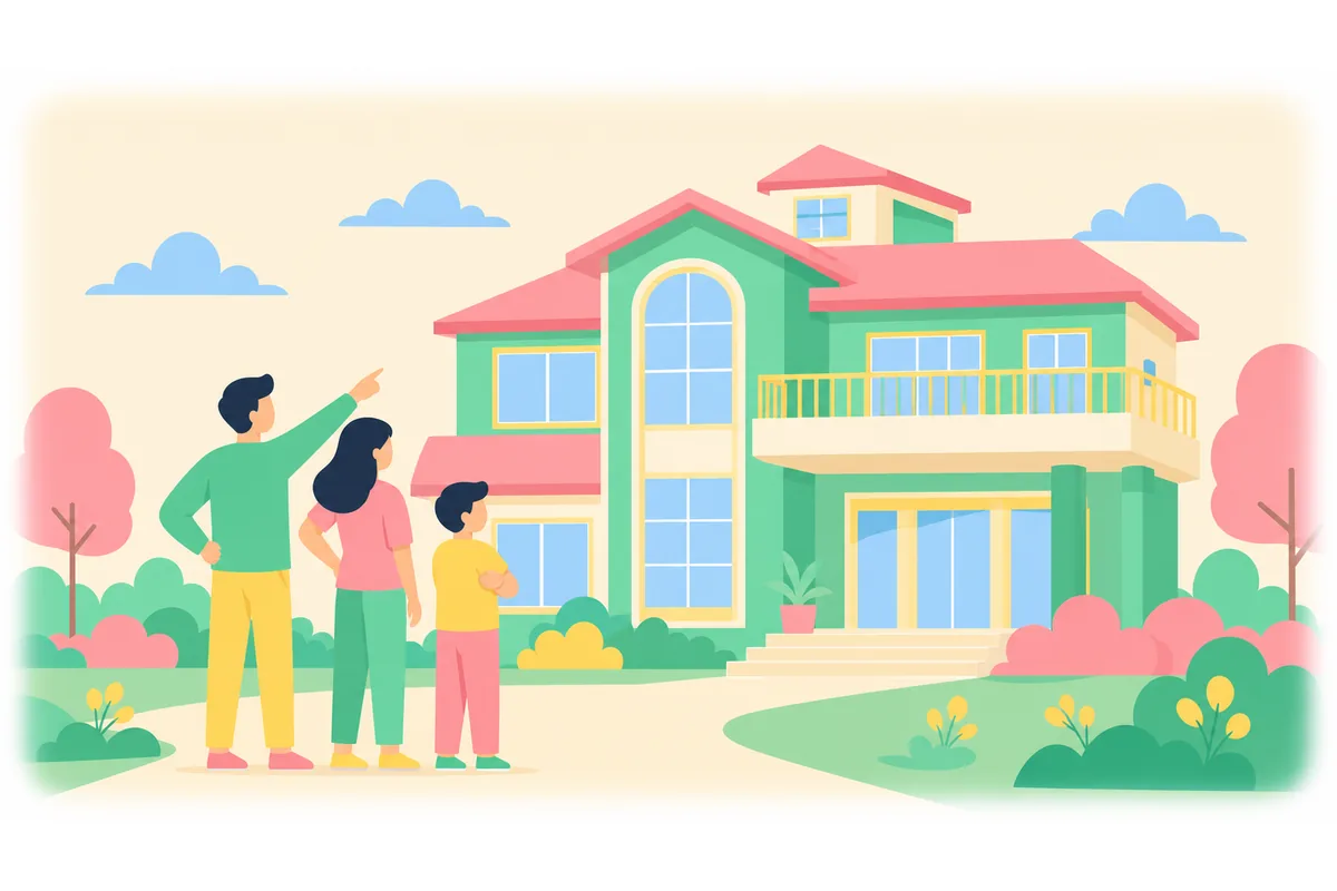 Their house is very big.
