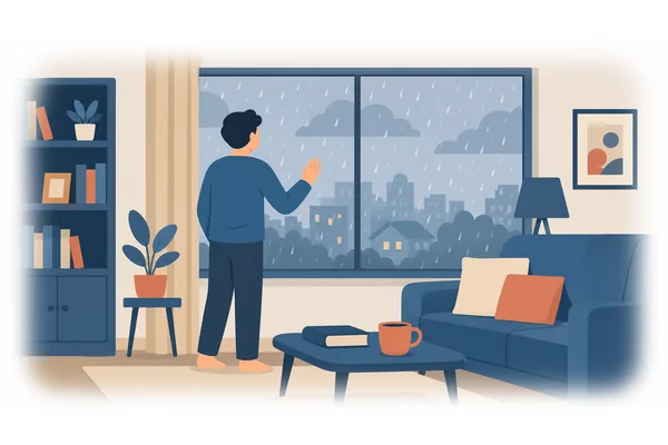 Is it raining outside?