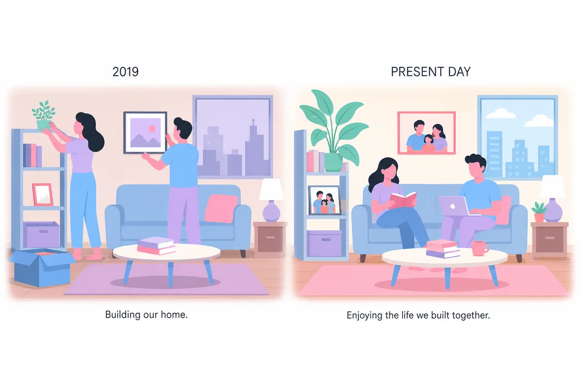 They have been living in the same apartment since 2019.