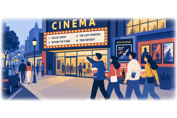 We went to the cinema last Saturday.