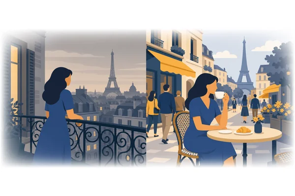 She has lived in Paris for ten years.